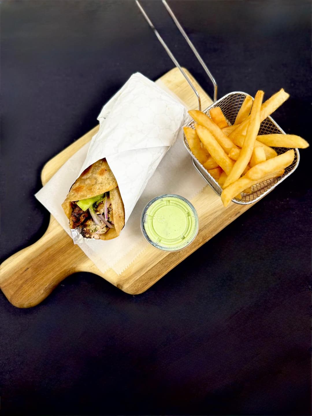 Chicken Malai Boti Wrap